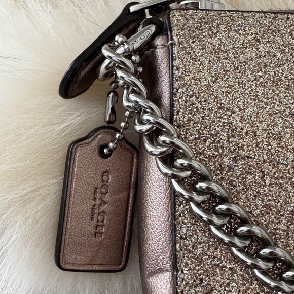 Coach Gold Glitter Wristlet - Picture 5 of 8